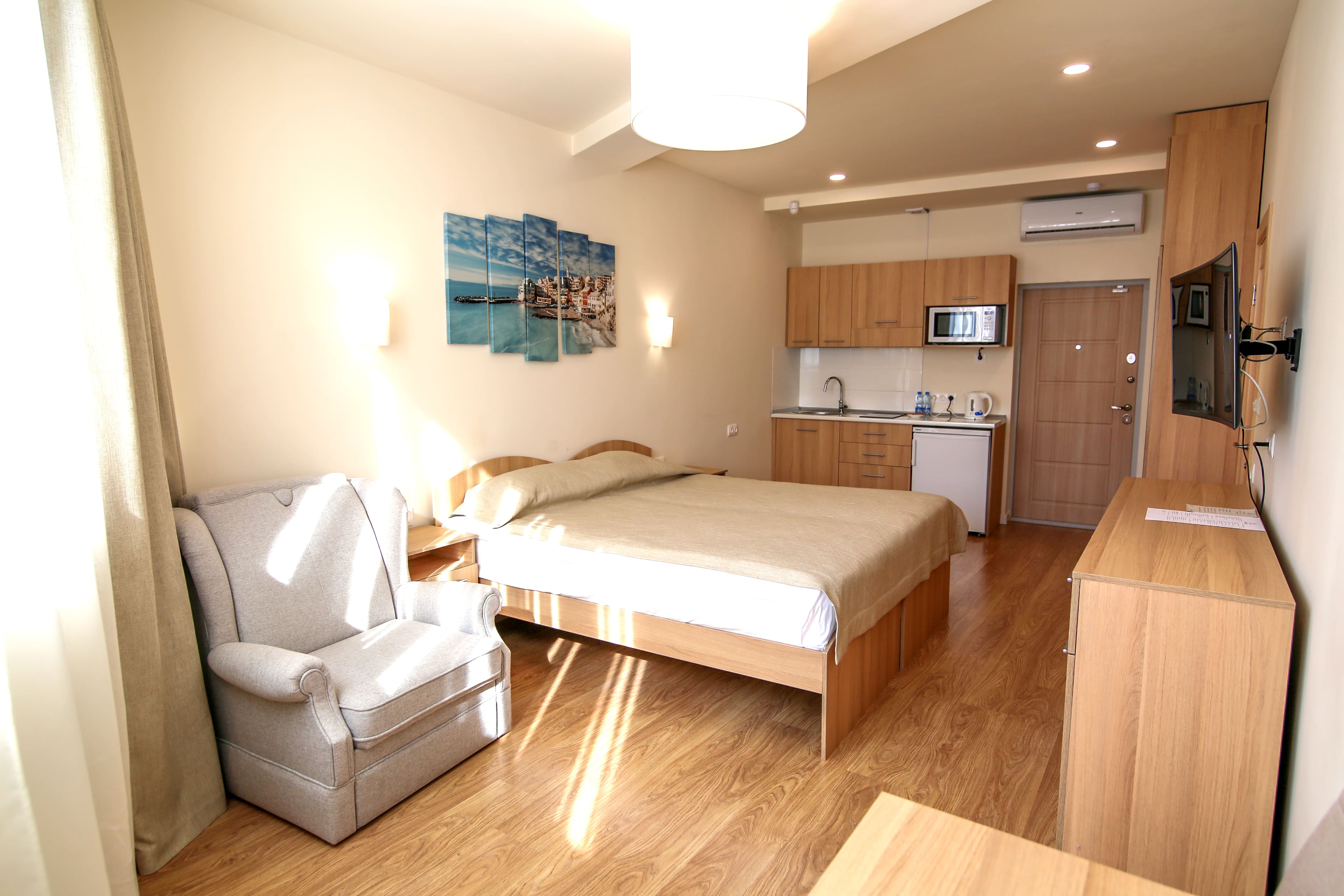 Апартаменты студио 2-местный с видом на горы